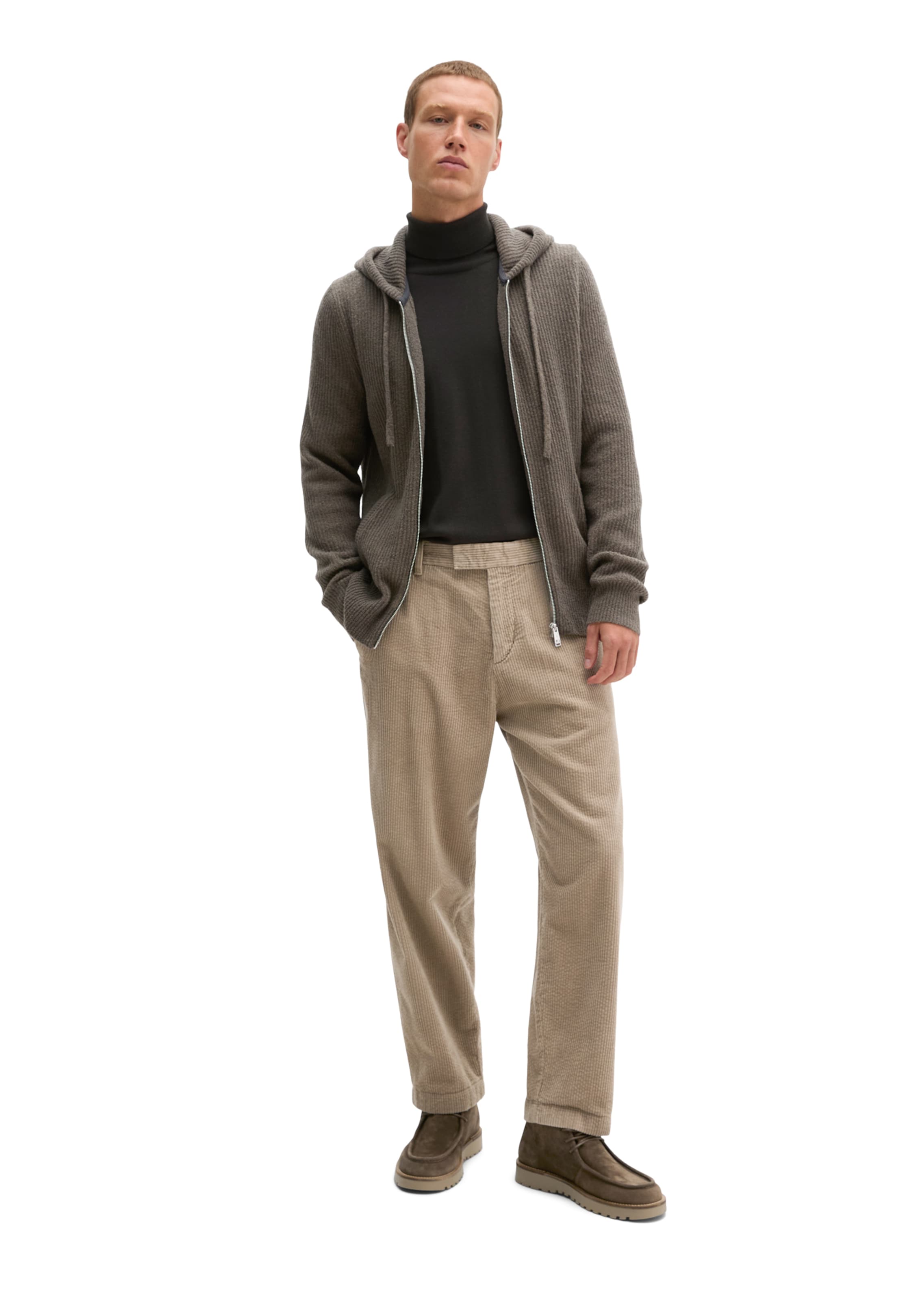 Marc O'Polo Strickjacke in Braun: Vorderseite