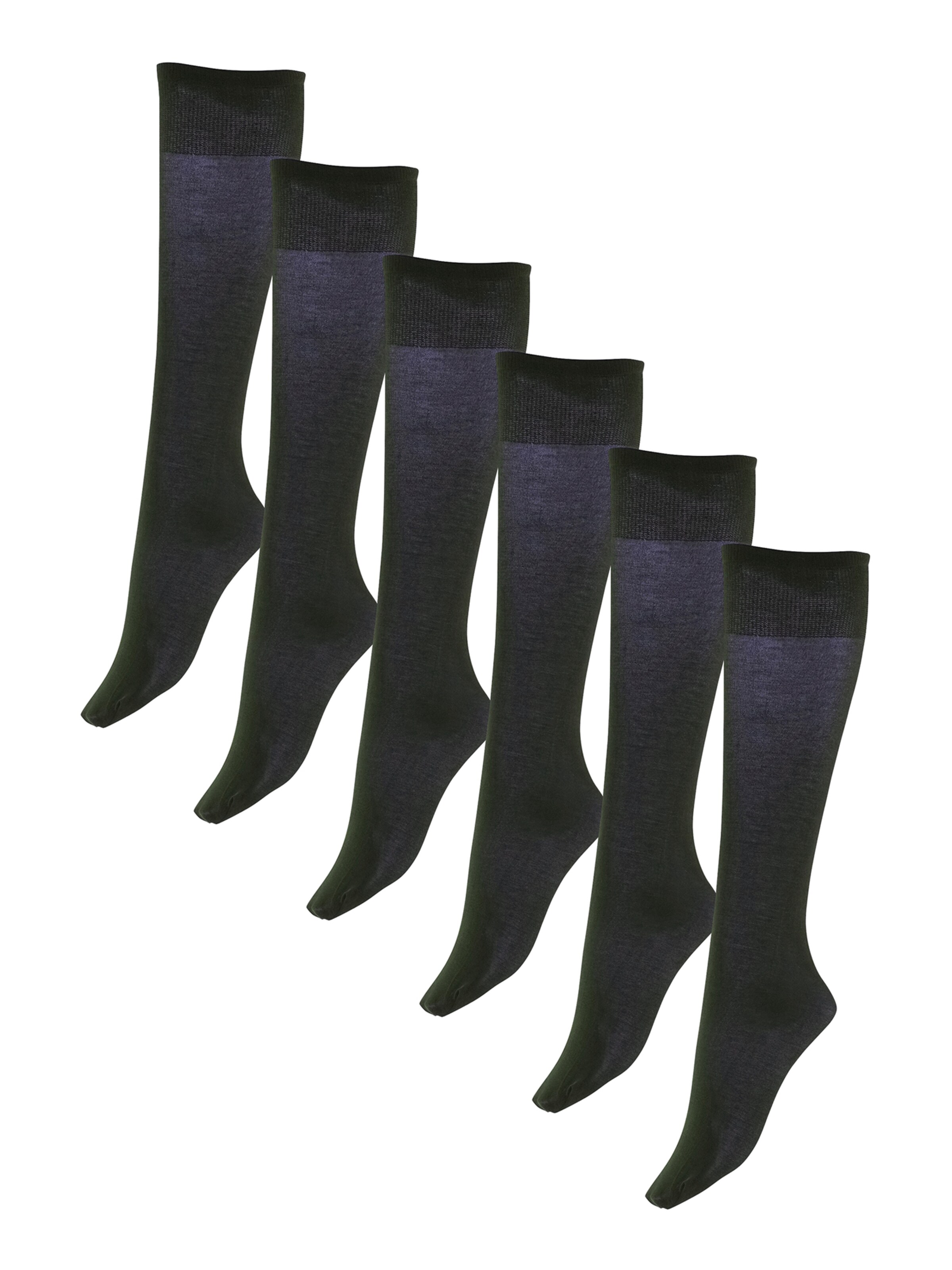 Nur Die Kniekousen in Blauw: voorkant