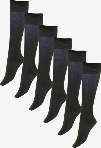 Chaussettes montantes Nur Die en bleu : devant