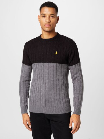 BRAVE SOUL Sweater in Grey: front