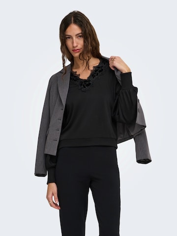 Felpa 'ONLBROOKE' di ONLY in nero: frontale