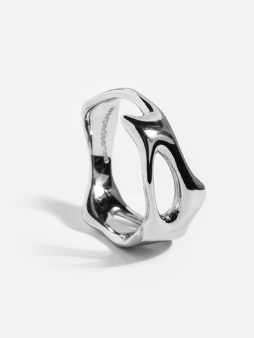 warpedsense Ring 'Liquid' in Silver: front