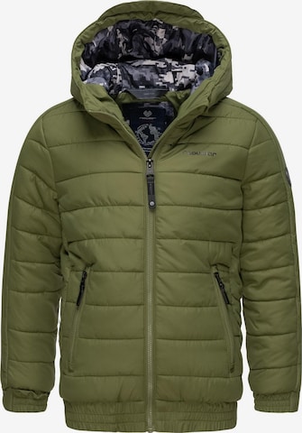 Ragwear Winter Jacket 'Coolio' in Green: front