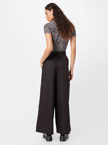 Wide Leg Pantalon 'WINDY' DRYKORN en noir