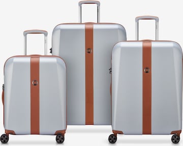 Delsey Paris Suitcase Set 'Promenade Hard 2.0' in Silver: front