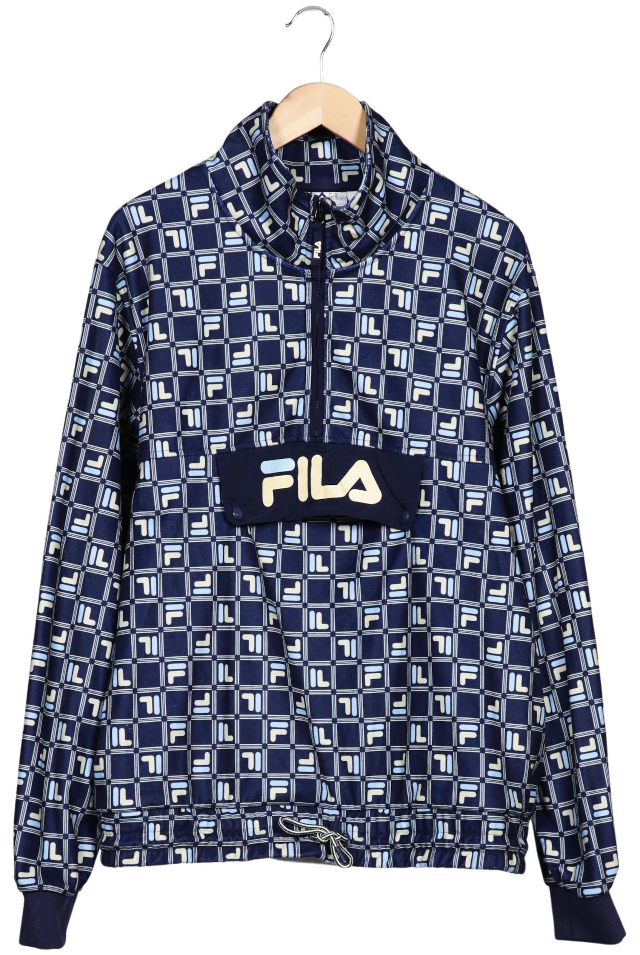 FILA Sweatshirt & Zip-Up Hoodie in XL in Blue: front