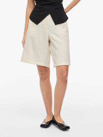 VILA Regular Broek 'VIFlea' in Beige: voorkant