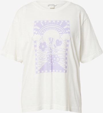 T-shirt Monki en blanc : devant