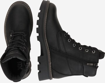 Xti Lace-Up Ankle Boots in Black