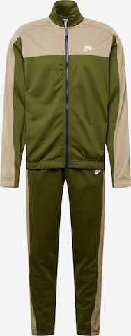 Nike Sportswear - Fato de jogging em verde: frente