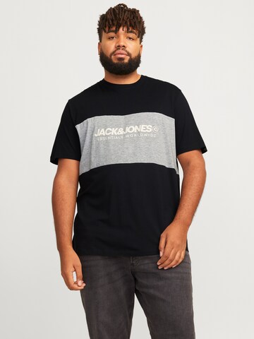 Jack & Jones Plus - Camiseta en negro: frente