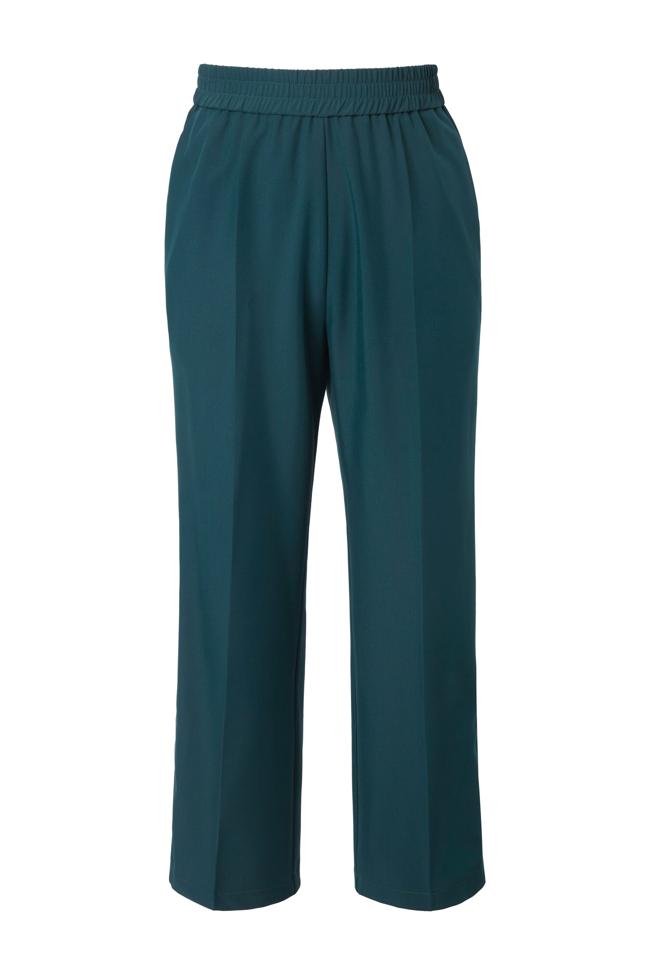 Studio Untold Trousers with creases in Green: front
