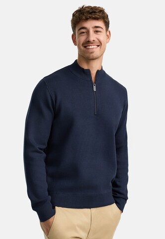 INDICODE JEANS Pullover 'INLukas' in Blau