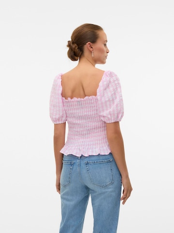 VERO MODA Shirt 'VMCarrie' in Roze