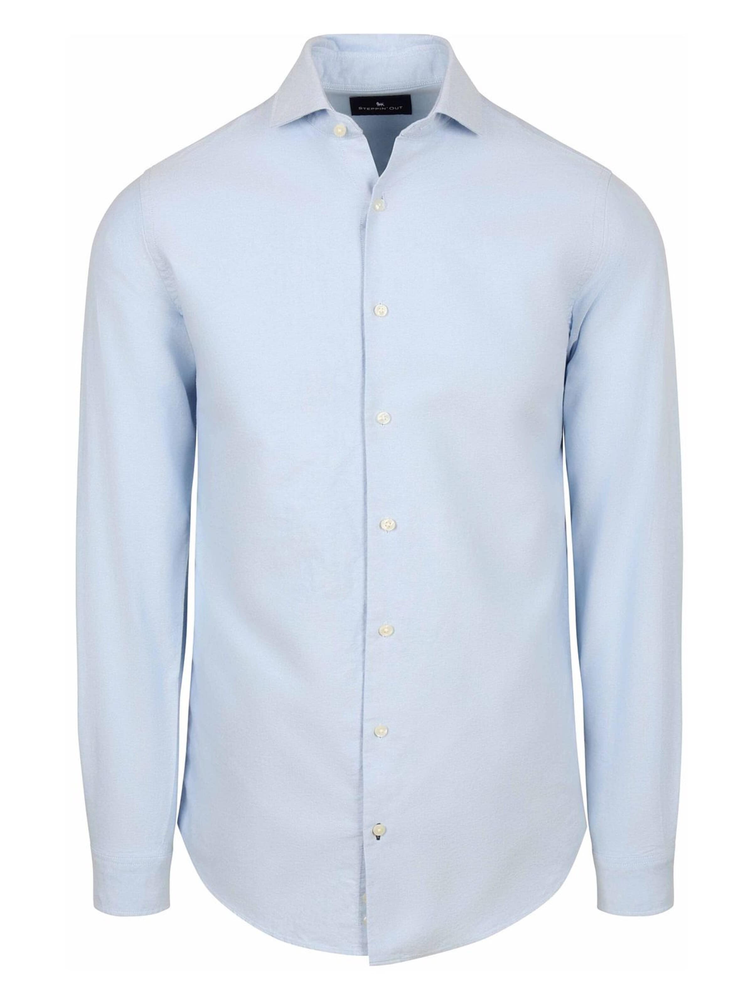 Steppin' out Regular fit Overhemd in Blauw: voorkant