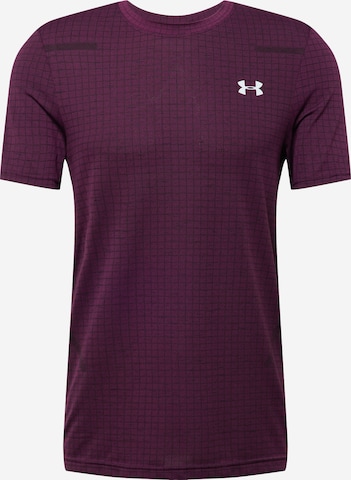 UNDER ARMOUR Funkční tričko 'Grid' – fialová: přední strana