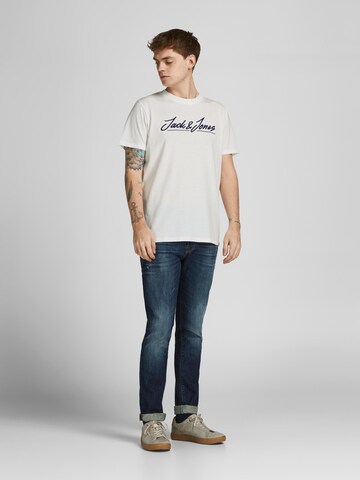 T-Shirt 'Tons Upscale' JACK & JONES en blanc