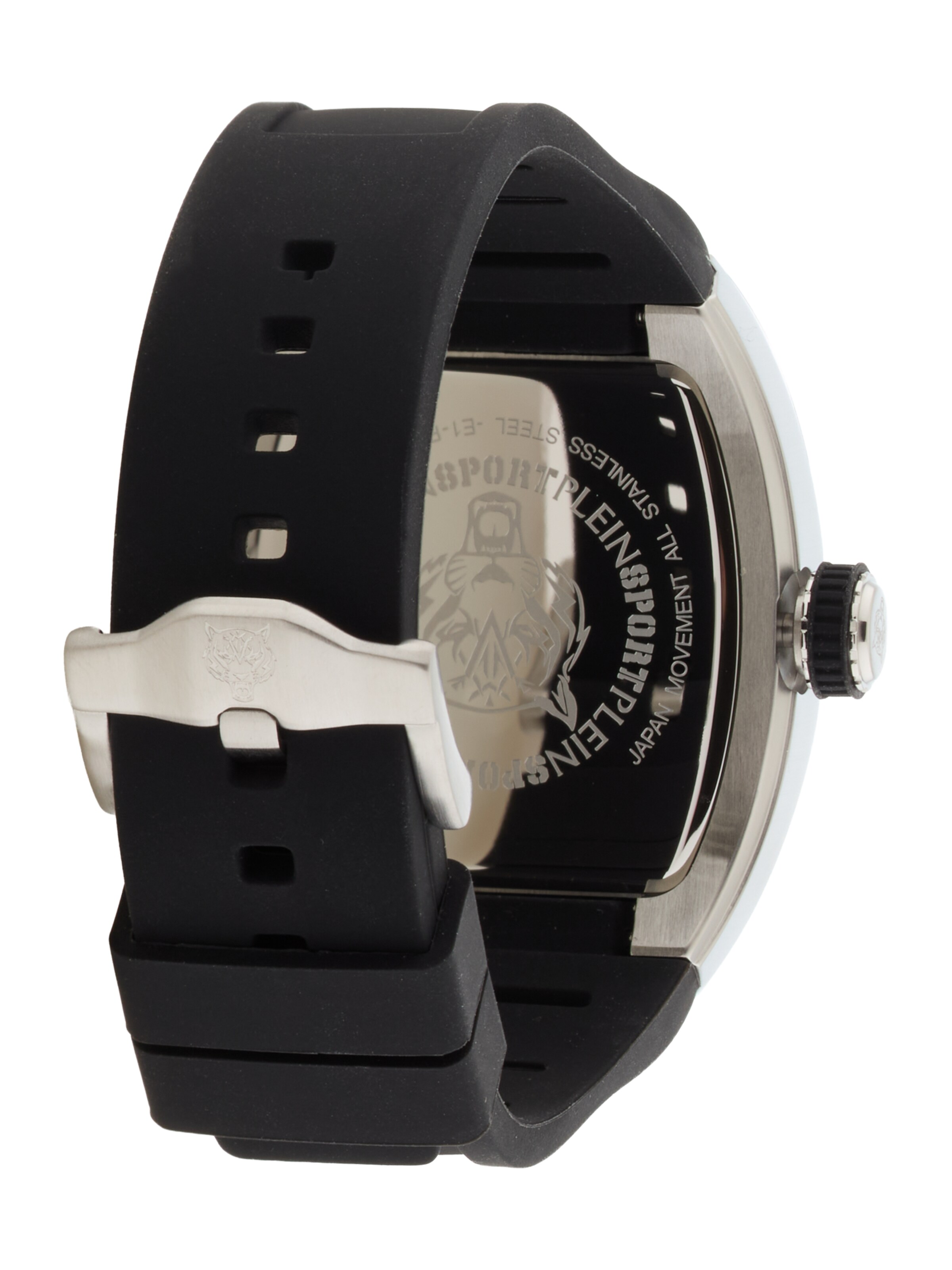 Plein Sport Аналогов часовник в черно