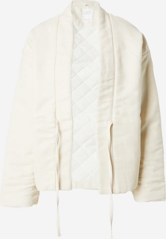 KnowledgeCotton Apparel Between-season jacket in Beige: front