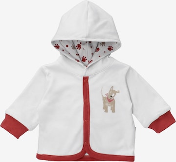 Baby Sweets Zip-Up Hoodie in White: front