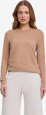 FALKE Pullover 'Pure Merino Wool' in Beige: Vorderseite