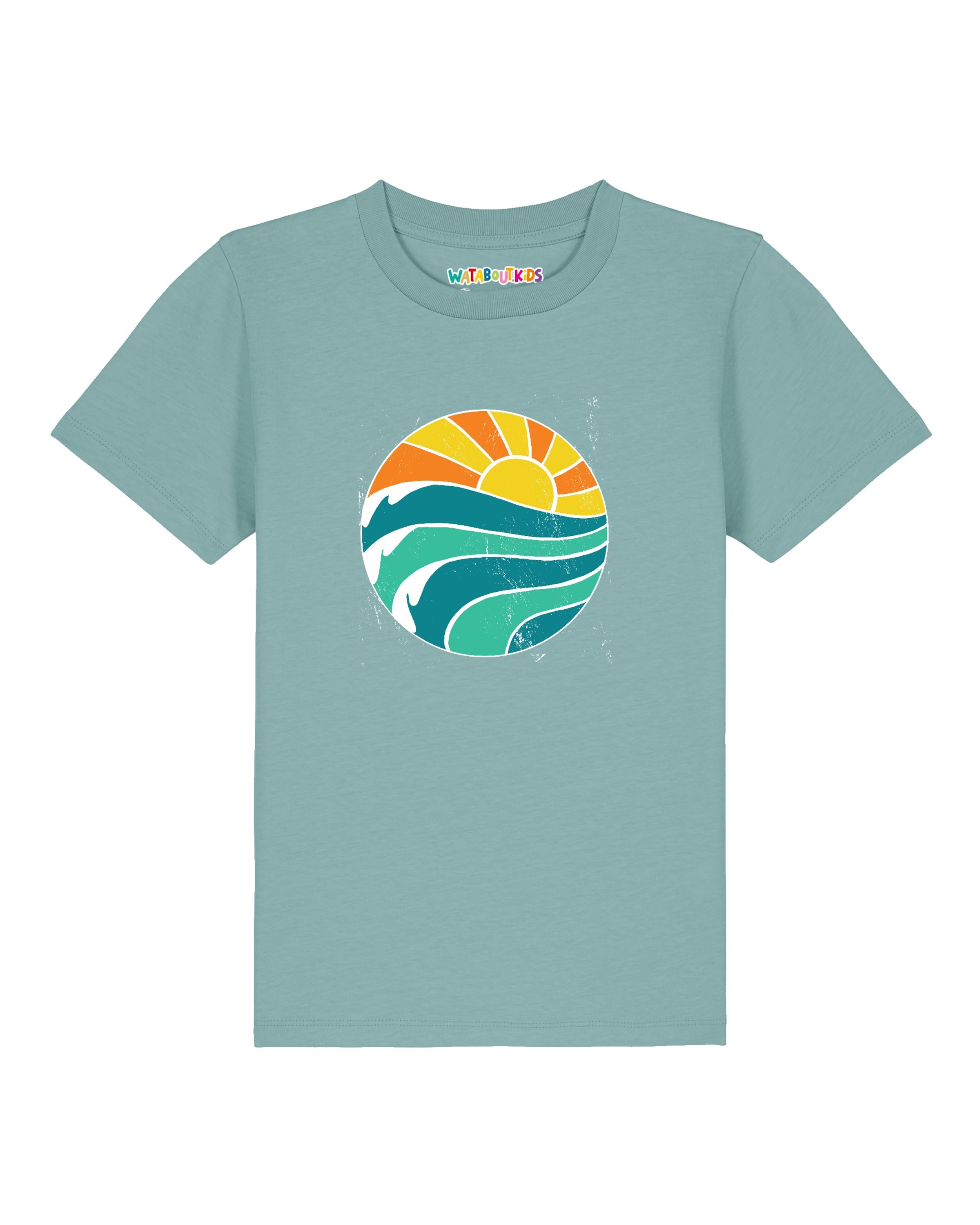 watabout.kids Shirt 'Summer Sun' in Blue: front