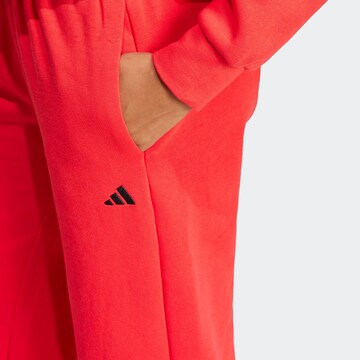 ADIDAS SPORTSWEAR Wide leg Workout Pants in Red