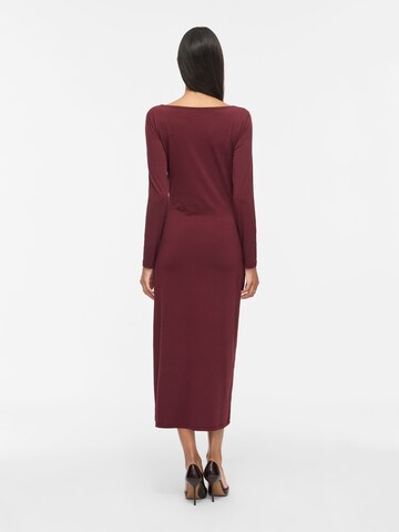 VILA VIJUSTINE Langarm Maxikleid in Rot