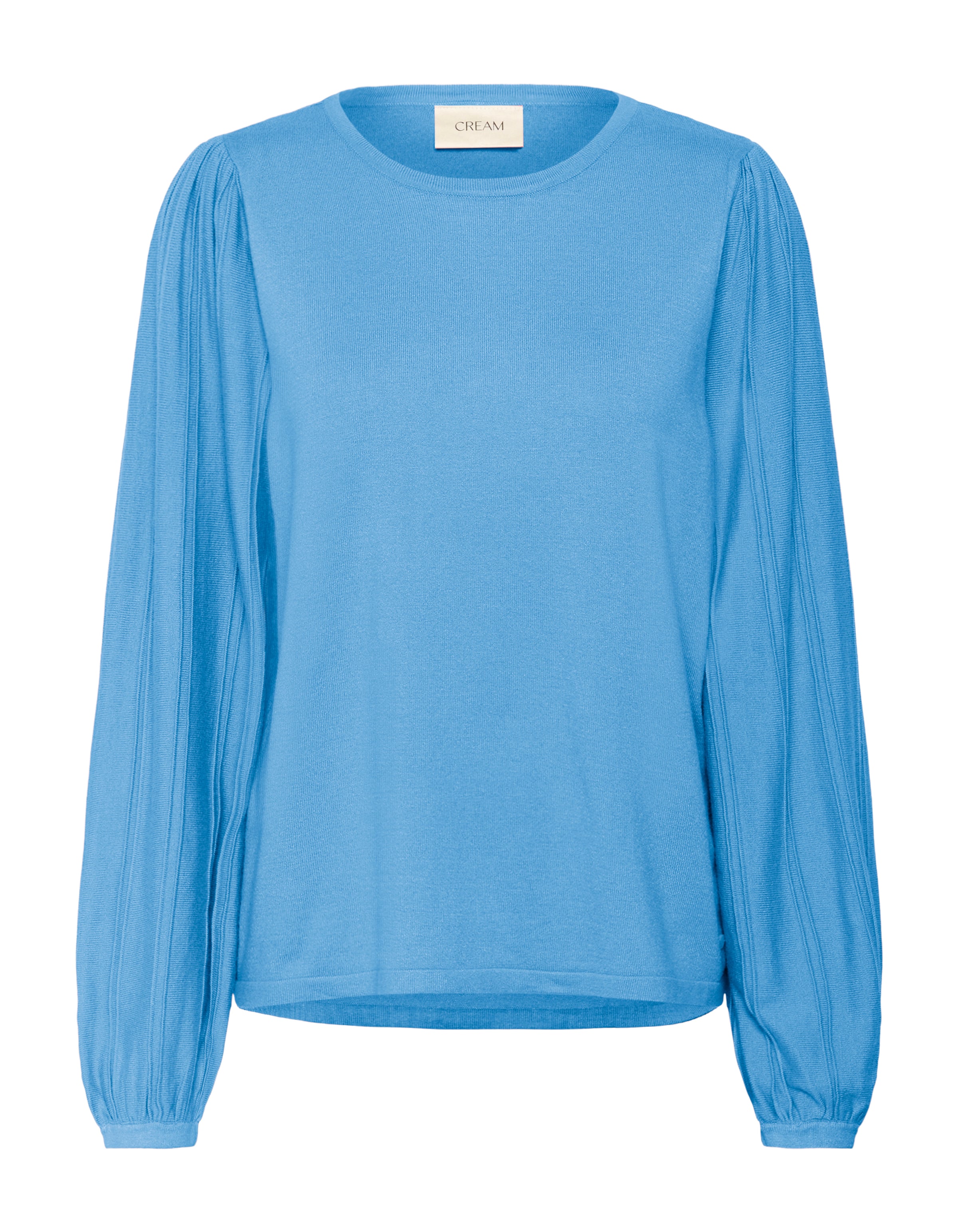 mėlyna Cream Megztinis 'Dela': priekis