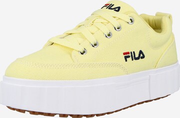 FILA - Zapatillas deportivas bajas en amarillo: frente
