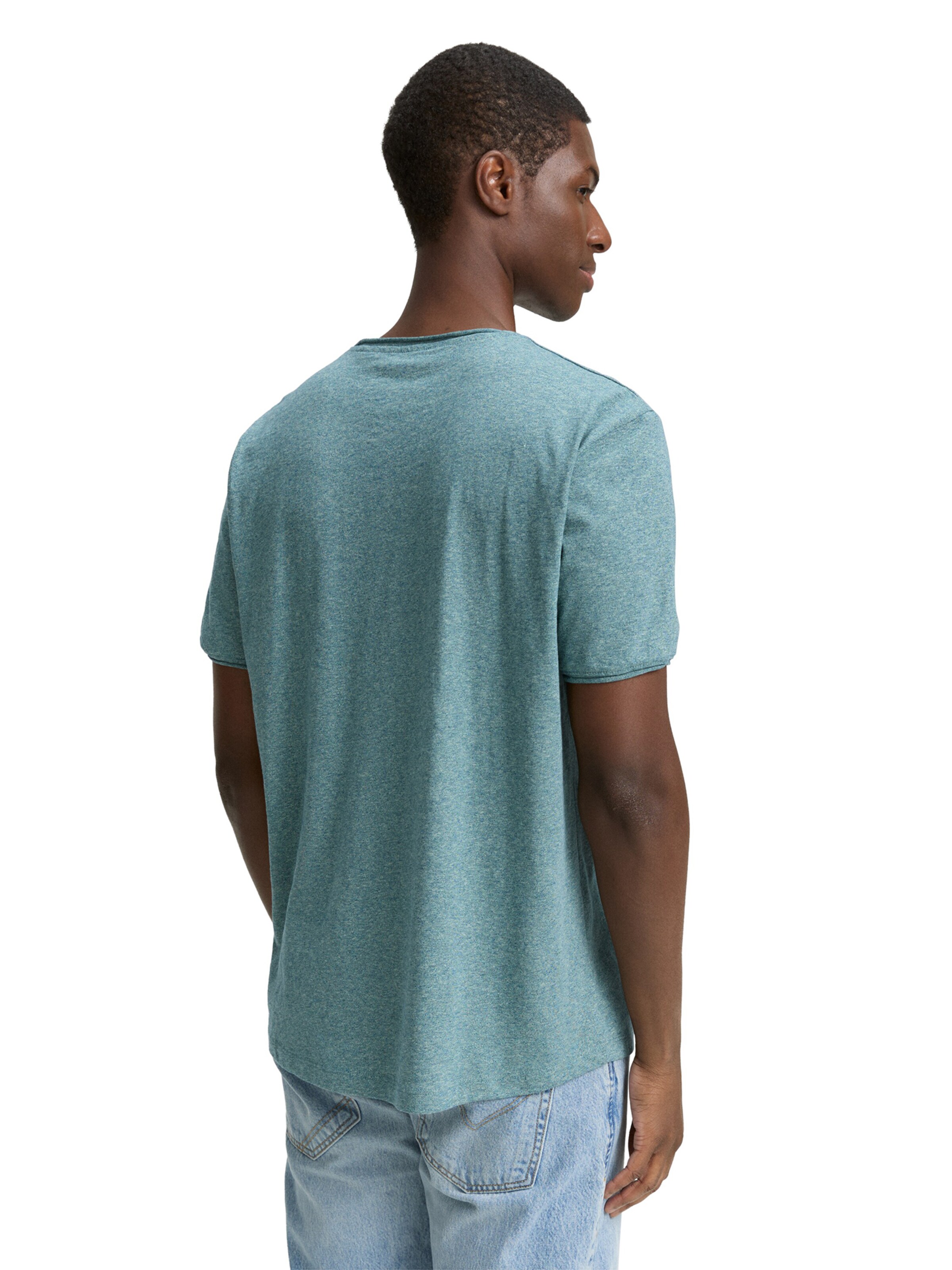 TOM TAILOR DENIM Обычный Футболка в Зеленый