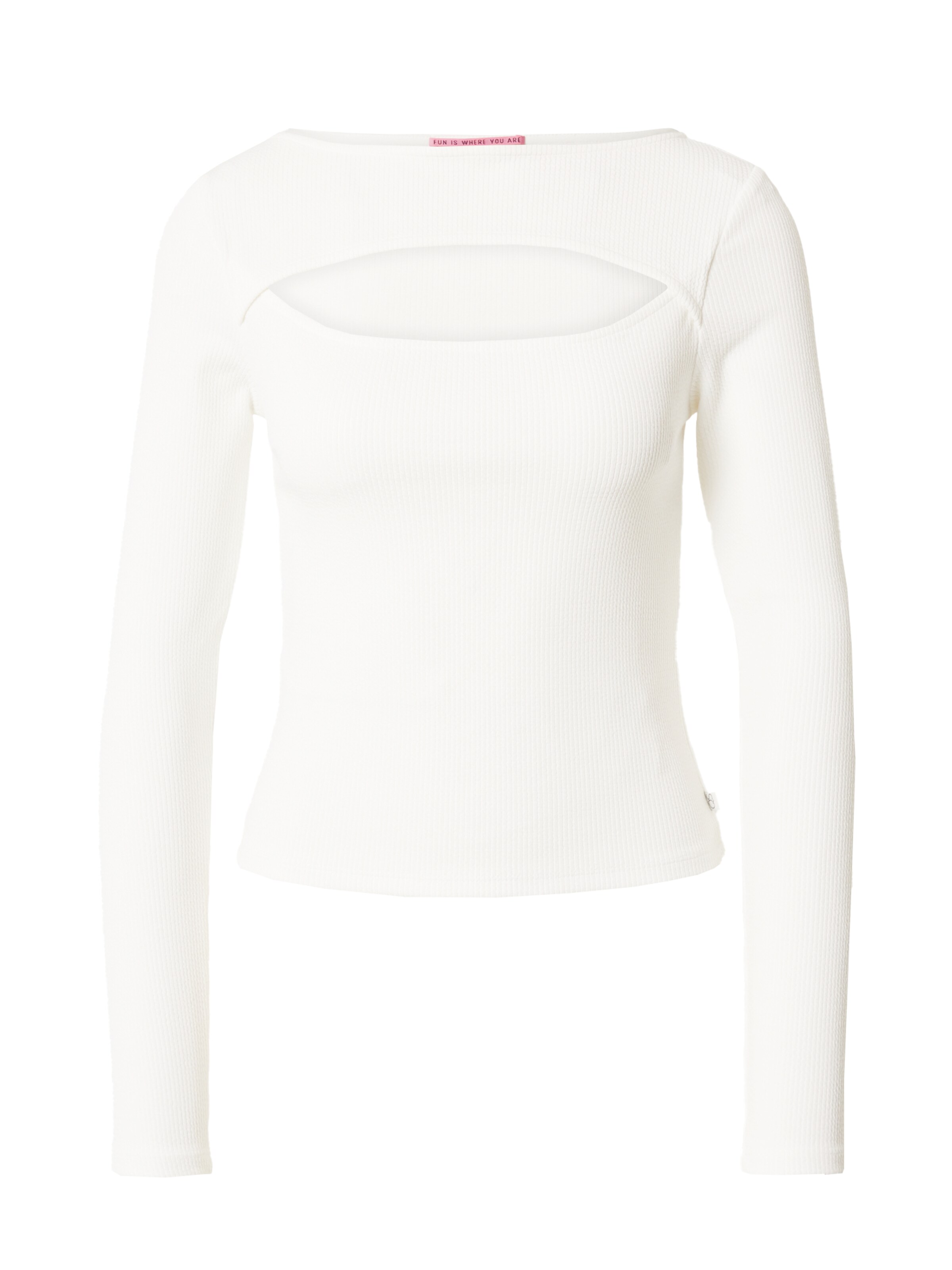 QS Shirt in Beige: voorkant