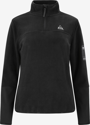 SOS Fleecepullover 'Laax' in schwarz / weiß, Produktansicht