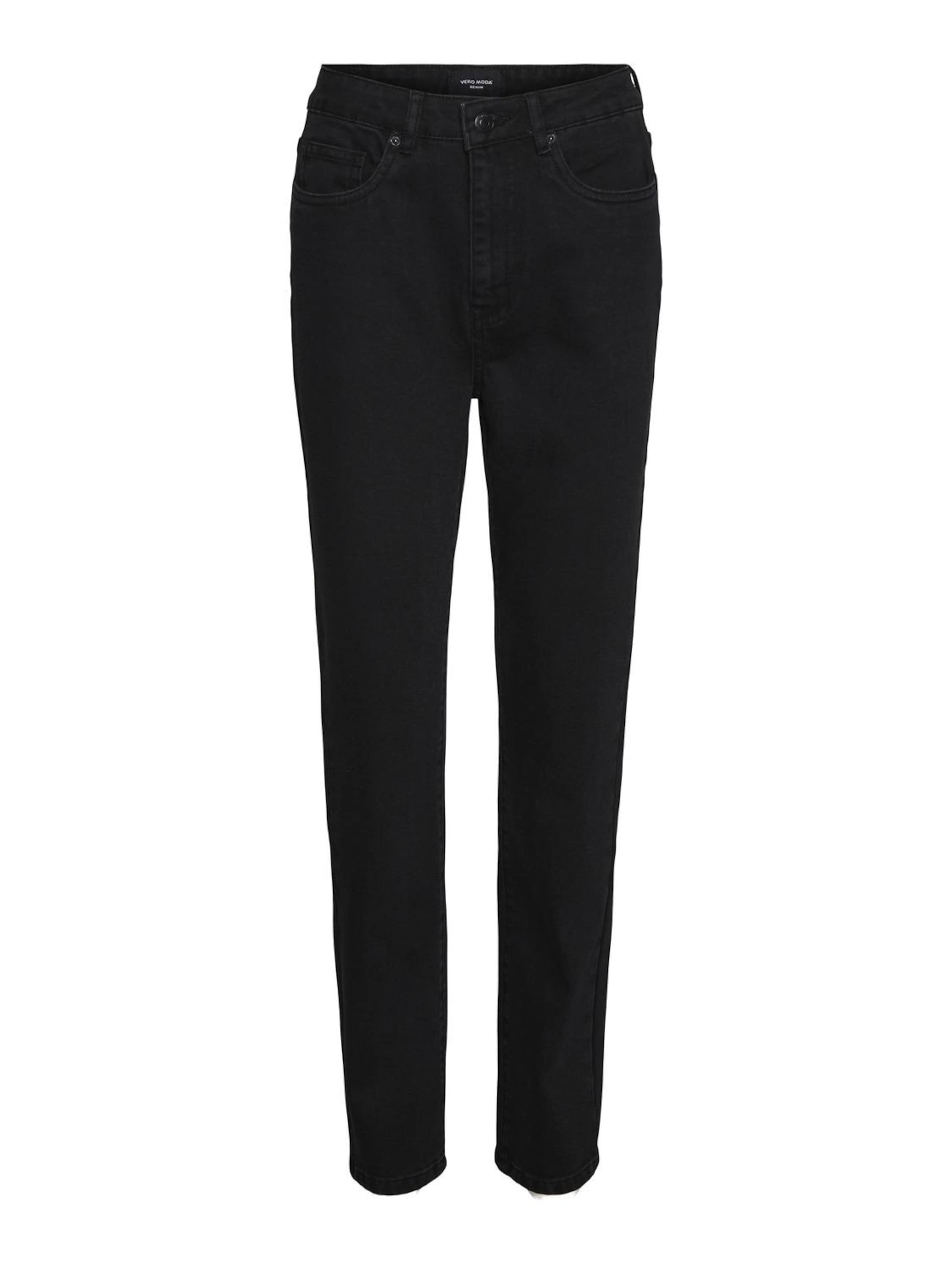 Coupe slim Jean 'Ellie' Vero Moda Petite en noir : devant