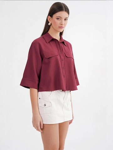 MixRay Blouse in Red: front