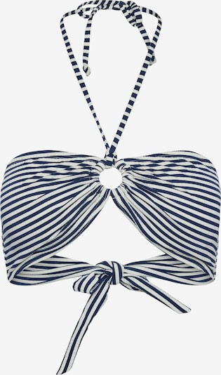 PIECES Bikini zgornji del 'CATRINE' | marine / bela barva, Prikaz izdelka