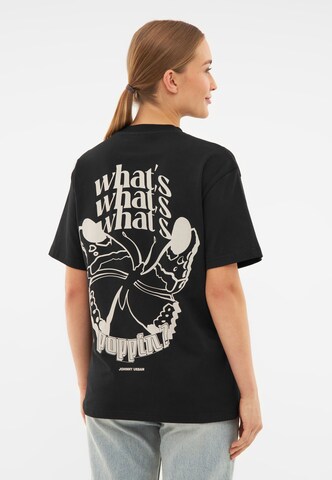 Johnny Urban T-Shirt 'Sammy Schmetterling' in Schwarz: Vorderseite