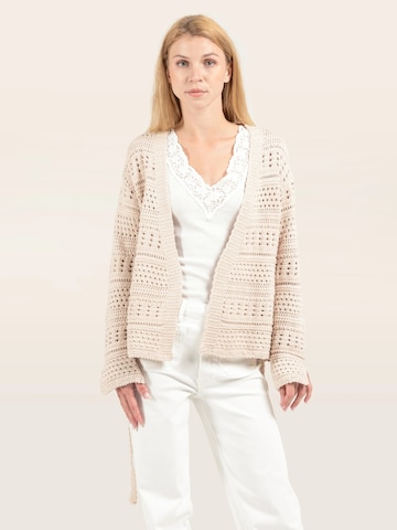 Odd Molly Cardigan ' Tie Me ' i beige