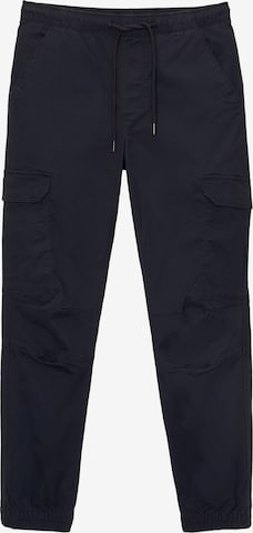 Pull&Bear Kargo hlače | modra barva: sprednja stran