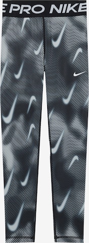 NIKE Skinny Workout Pants in Black: front