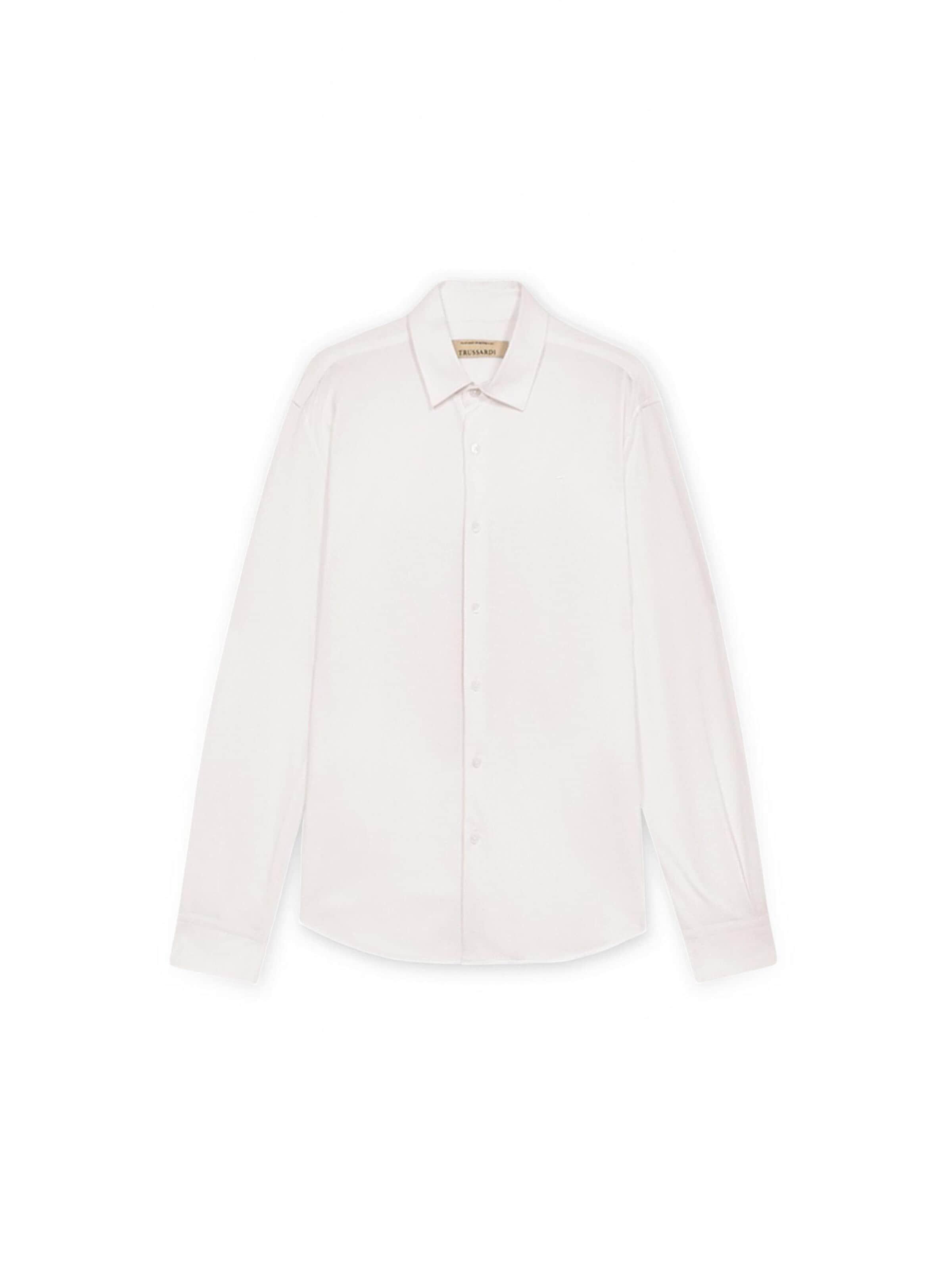 Coupe regular Chemise Trussardi en blanc : devant