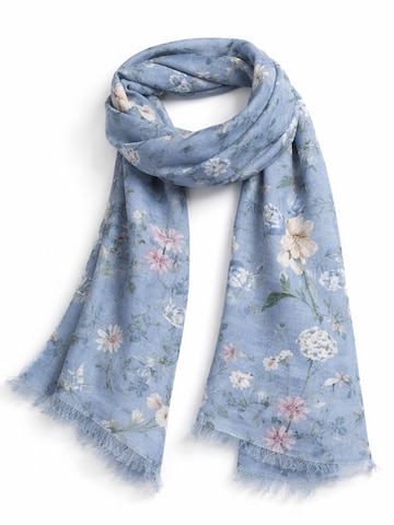 COLLEZIONE ALESSANDRO Schal 'Flora'‌‌‌‌‌‌‌‌ in Blau: Vorderseite