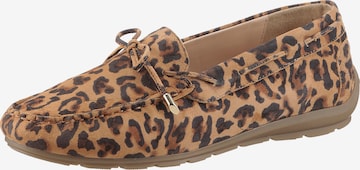 ARA Moccasins in Brown: front