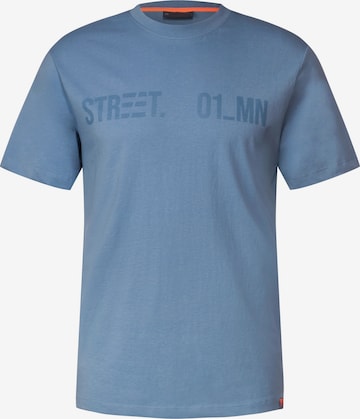 Street One MEN Shirt in Blue: front