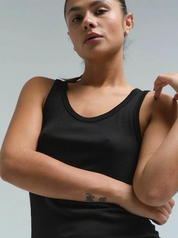 Seamless Basic Top 'Isa' in Zwart