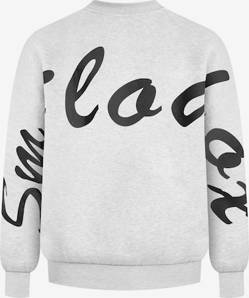 Sweat-shirt ' Liquid Brail ' Smilodox en gris : devant