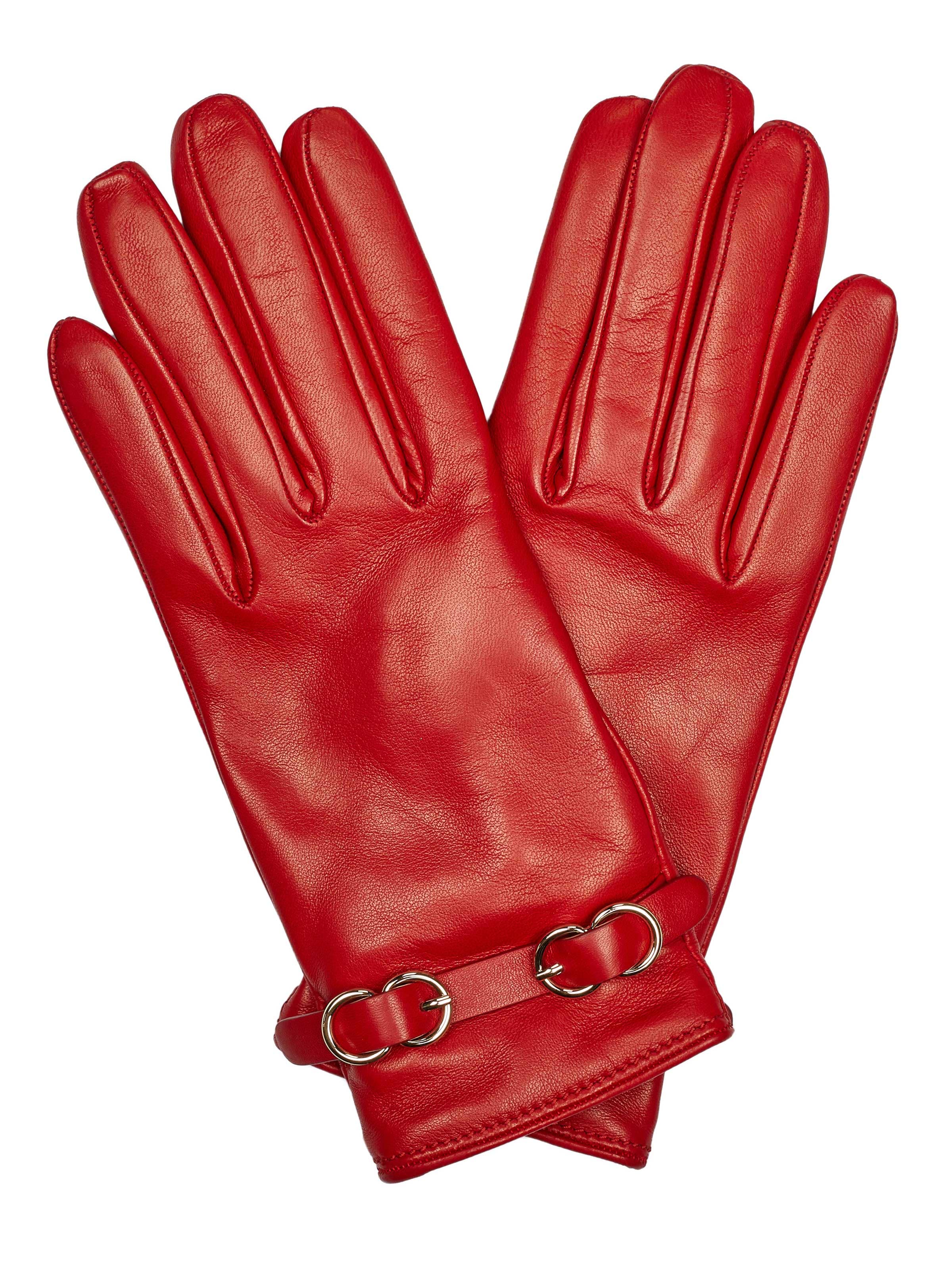 Bally Fingerhandschuhe‌‌‌‌‌‌‌‌‌ in Rot: Vorderseite