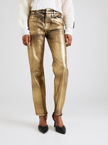 River Island Regular Jeans 'QUEENIE' i guld: framsida