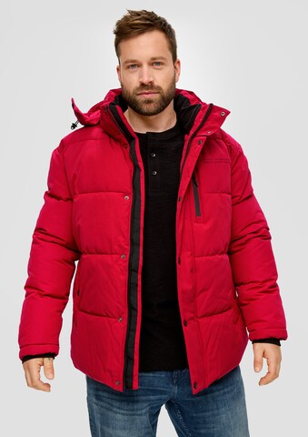 s.Oliver Men Big Sizes Winter Jacket in Red: front