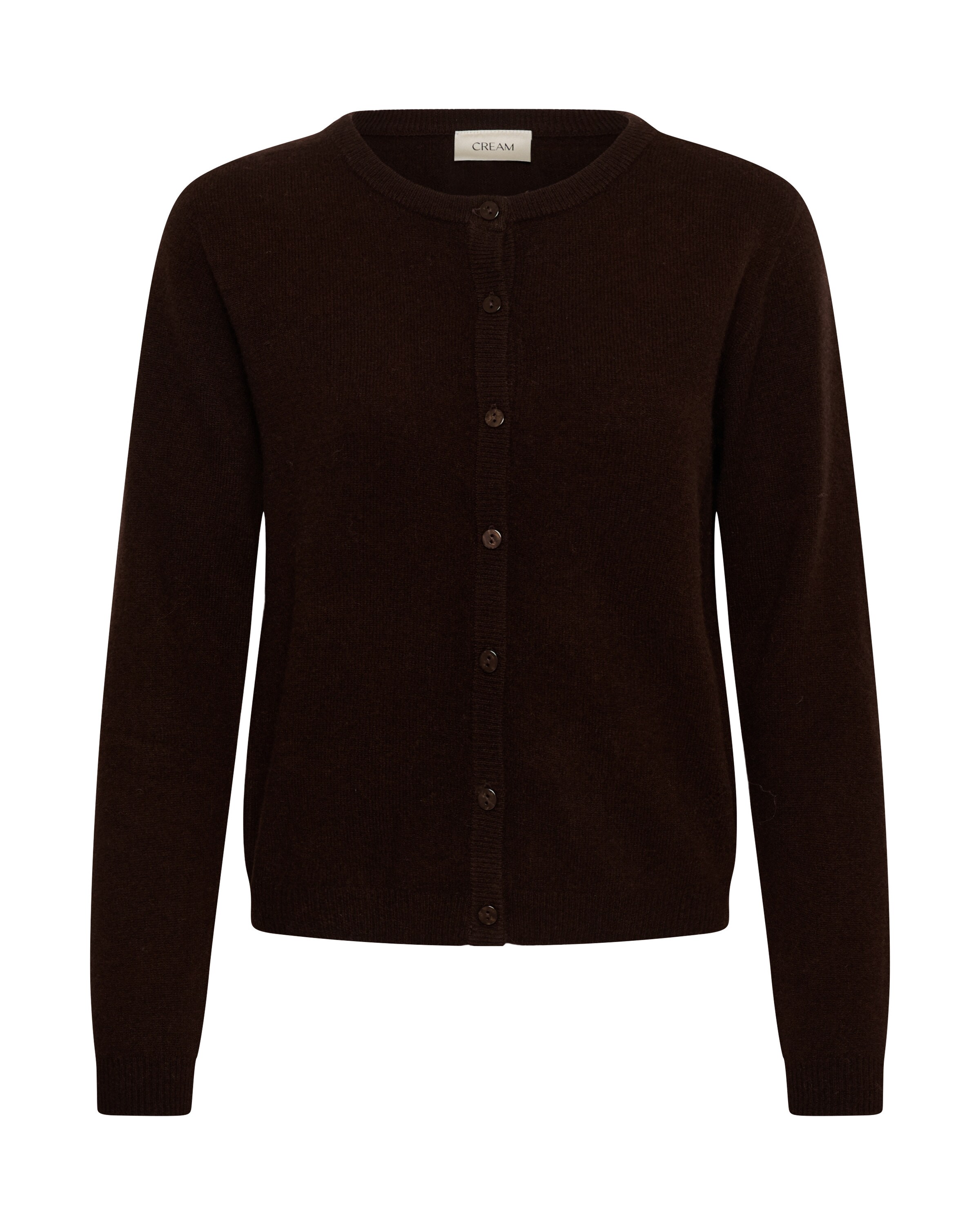 Cream Knit cardigan 'Mela' in Brown: front